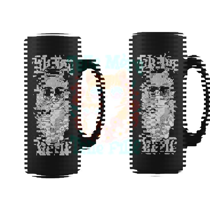 Maman Chat Telle Mère Telle Fille Fête Idée Cadeau Humour Tasse