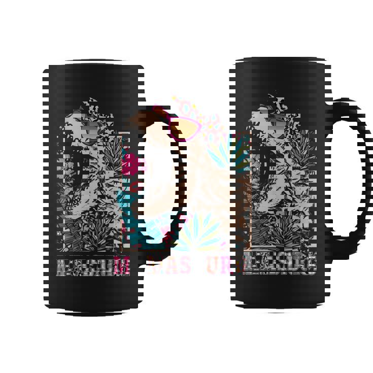 Mamasaurus Rex Mom Dinosaur Leopard Flower T-Rex Mama Saurus Coffee Mug