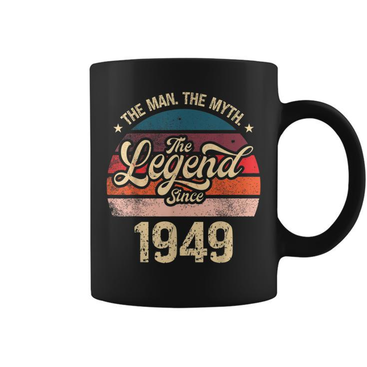 The Man The Myth The Legend Since 1949 Birthday Mens Coffee Mug