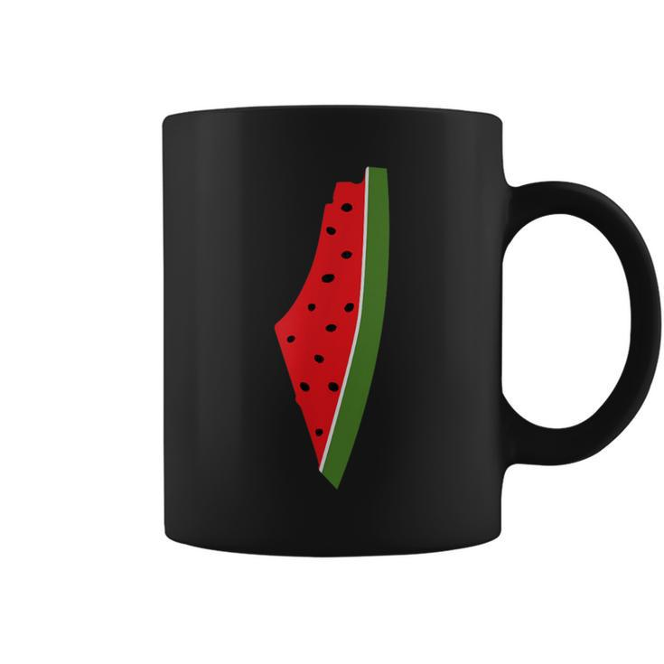 Map Of Palestine Watermelon Free Palestine Map Watermelon Coffee Mug