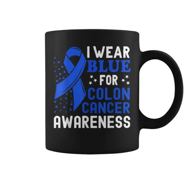 In March I Wear Blue For Colorectal Colon Cancer Awareness Coffee Mug