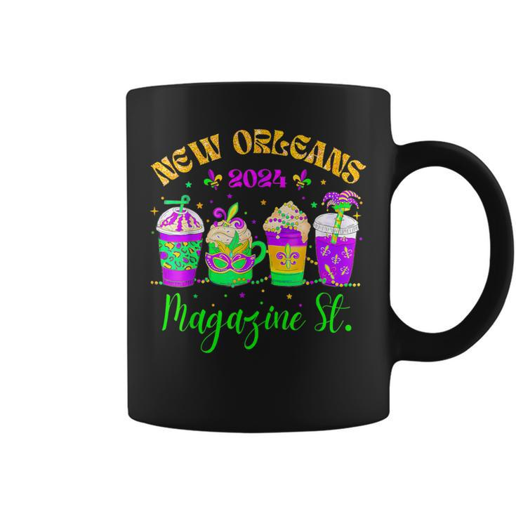 Mardi Gras Celebration 2024 Magazine Street Parade Souvenir Coffee Mug