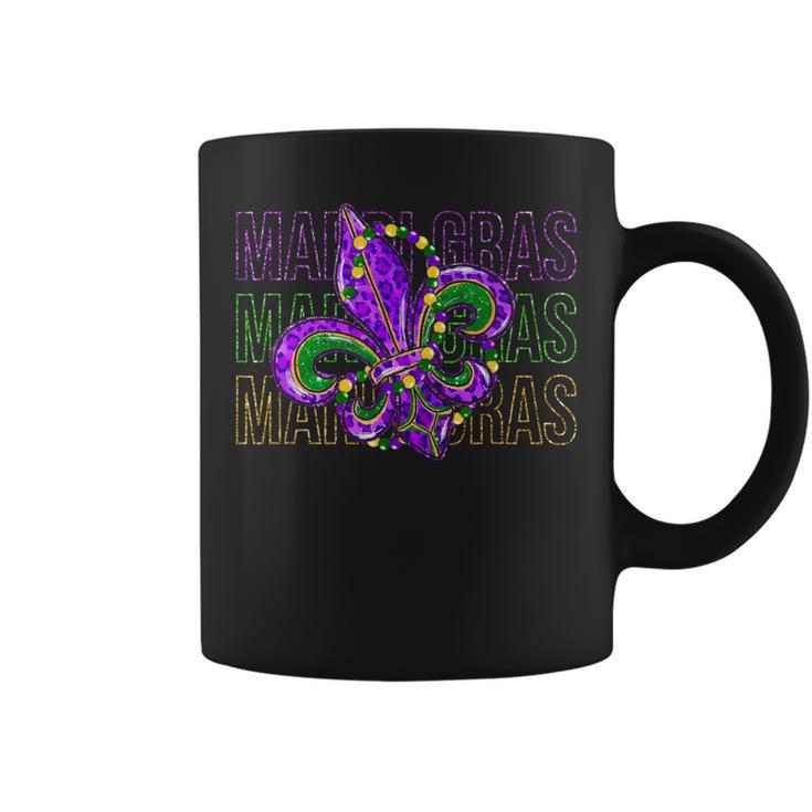 Mardi Gras Fleur De Lis Symbol Louisiana Carnival New Orlean Coffee Mug