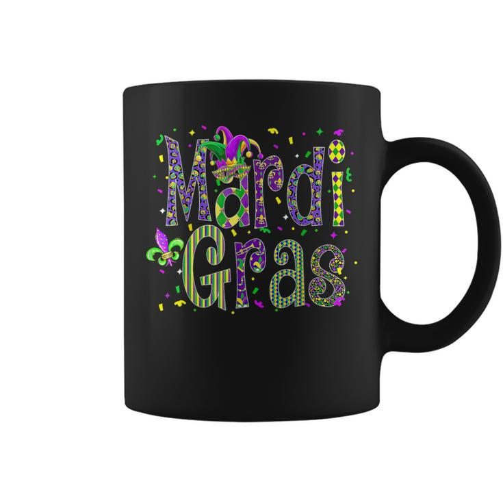 Mardi Gras Matching Parade Carnival Jester Hat Women Coffee Mug