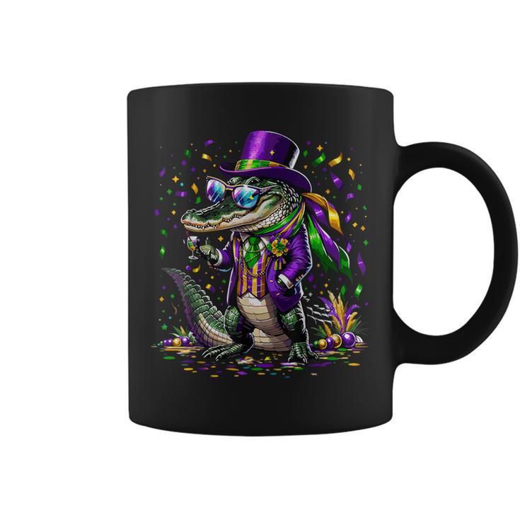 Mardigator Mardi Gras Alligator Costume Mardi Gras Coffee Mug