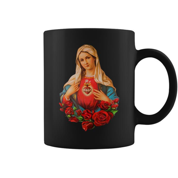 Mary Mother Of God Heart Of Virgin Mary Classic Catholic Coffee Mug