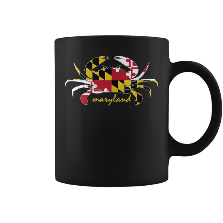 Maryland Crab Cute State Pride Flag Coffee Mug