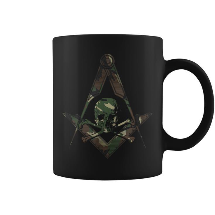 Masonic Square Compass Master Mason Camo Freemason Coffee Mug