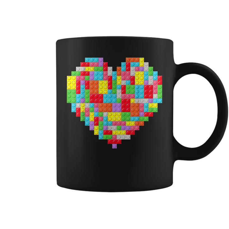 Master Builder Block Brick Building Heart Valentines Day Boy Coffee Mug