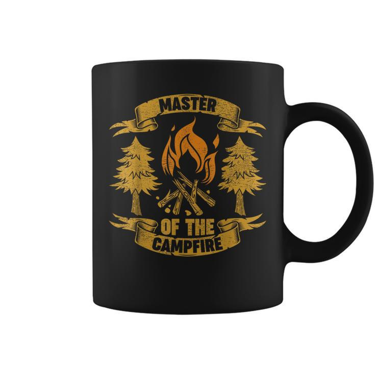 Master Of The Campfire Dad Camping Father's Day Coffee Mug