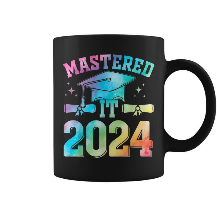 Mastered It 2024 Master Degree Graduation Tie Dye Coffee Mug