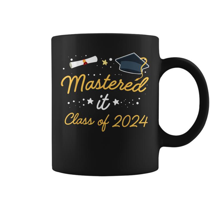 I Mastered It Masters Graduation Class Of 2024 College Grad Coffee Mug