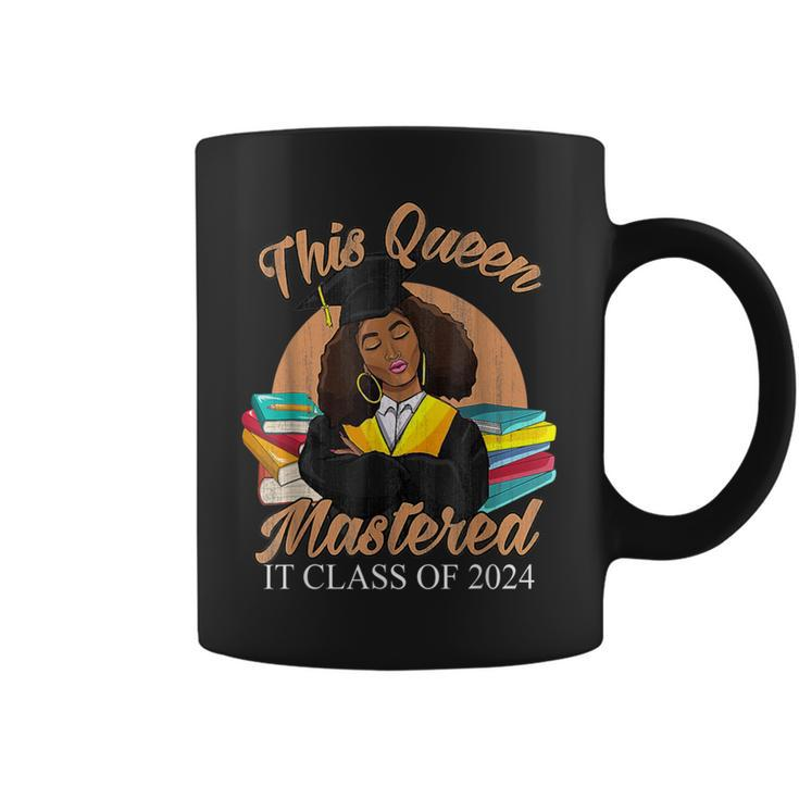 I Mastered It Masters Queen Graduation Class Of 2024 College Coffee Mug
