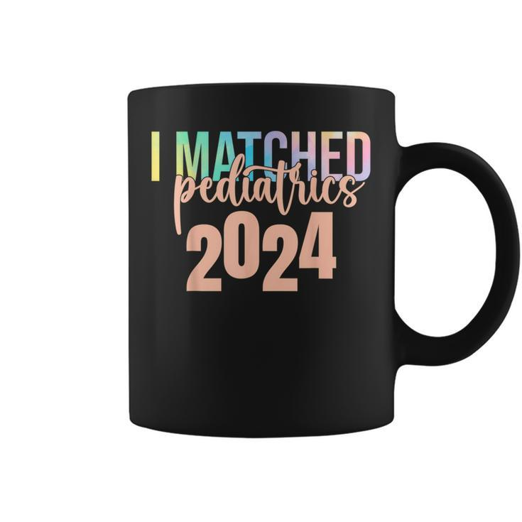 I Matched Pediatrics 2024 Medicine Match Day Tie Dye Coffee Mug