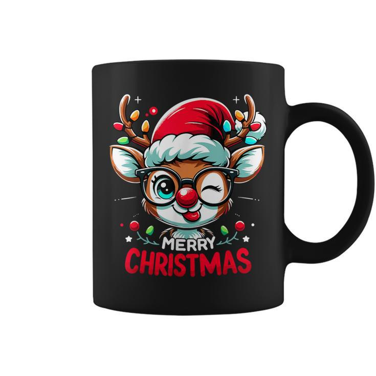 Matching Family Christmas 2023 Rudolph Reindeer Coffee Mug