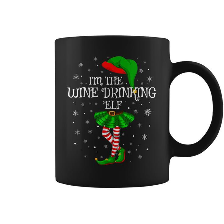 Matching Family Group I'm The Wine Drinking Elf Christmas Coffee Mug