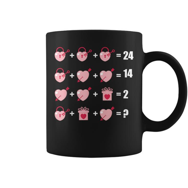 Math Equation Heart Valentines Day Cool Teacher Students Coffee Mug