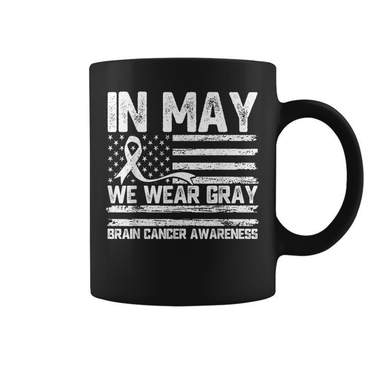In May We Wear Gray Brain Cancer Awareness Month Coffee Mug