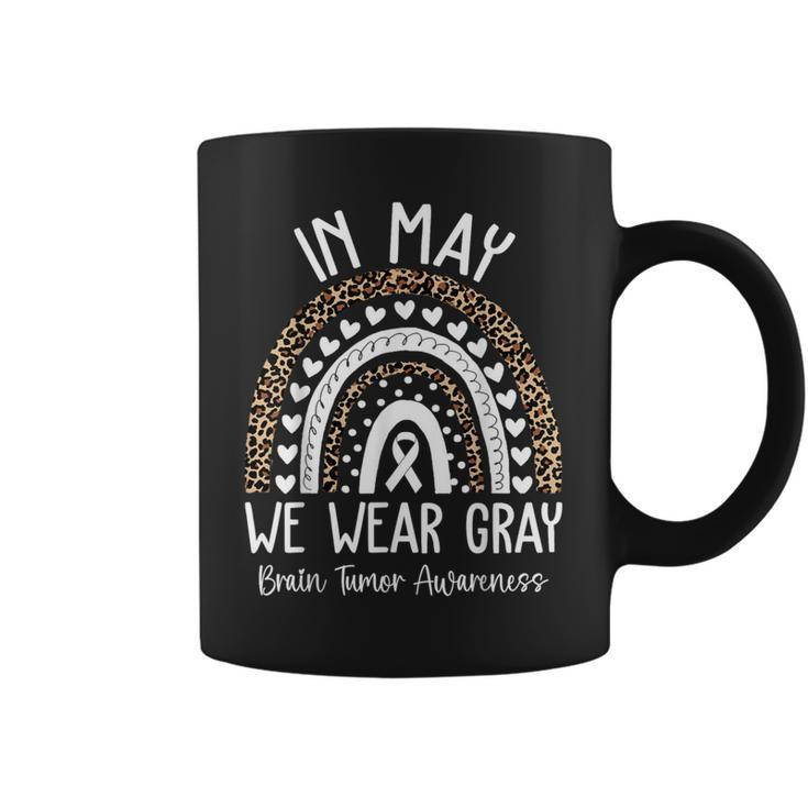 In May We Wear Gray Brain Tumor Awareness Month Coffee Mug