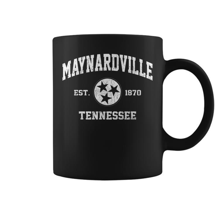 Maynardville Tennessee Tn Vintage State Athletic Style Coffee Mug