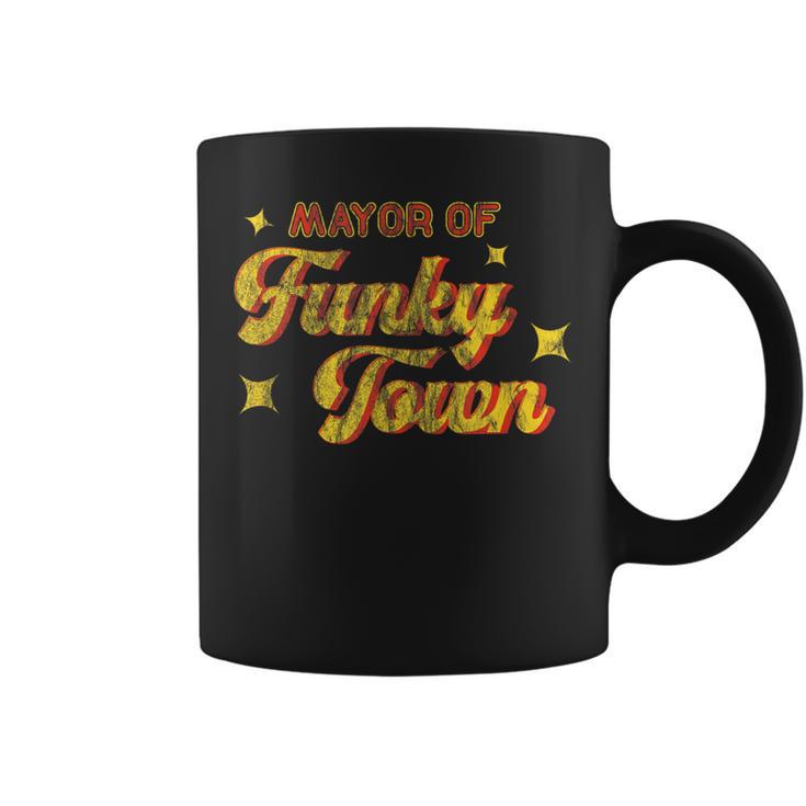 Mayor Of Funky Town Vintage Disco 70S Retro Funk Coffee Mug