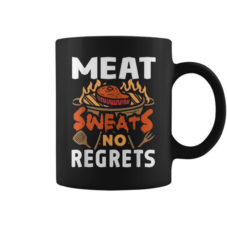 Meat Sweats No Regrets Barbecue Bbq Grill Bacon Coffee Mug