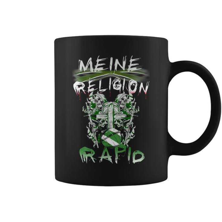 Meine Religion Rapid Fußballfan-Tassen, Schwarz, Fanbekleidung