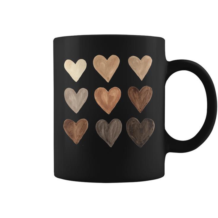 Melanin Hearts Social Justice Equality Unity Protest Coffee Mug