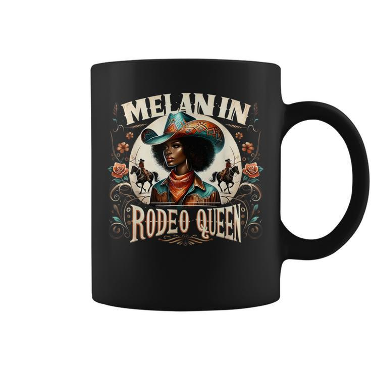Melanin Rodeo Queen African-American Melanin Cowgirl Coffee Mug