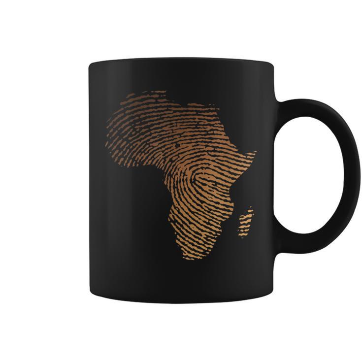 Melanin Shades Africa Map Africa Dna Fingerprint Coffee Mug