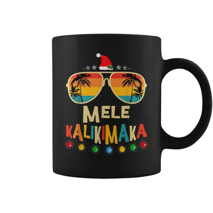 Mele Kalikimaka Christmas Hawaiian Apparel Santa Men Coffee Mug