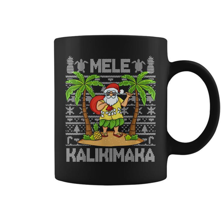 Mele Kalikimaka Santa Claus Hawaiian Christmas In July Coffee Mug