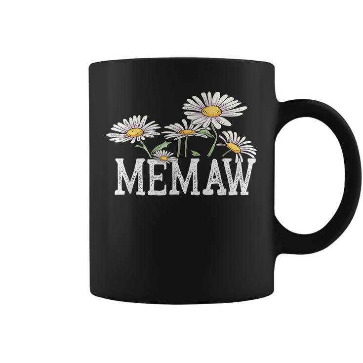 Memaw Floral Chamomile Mother's Day Memaw Coffee Mug