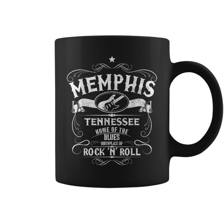 Memphis Tennessee Blues Country Music Guitar Vintage Coffee Mug