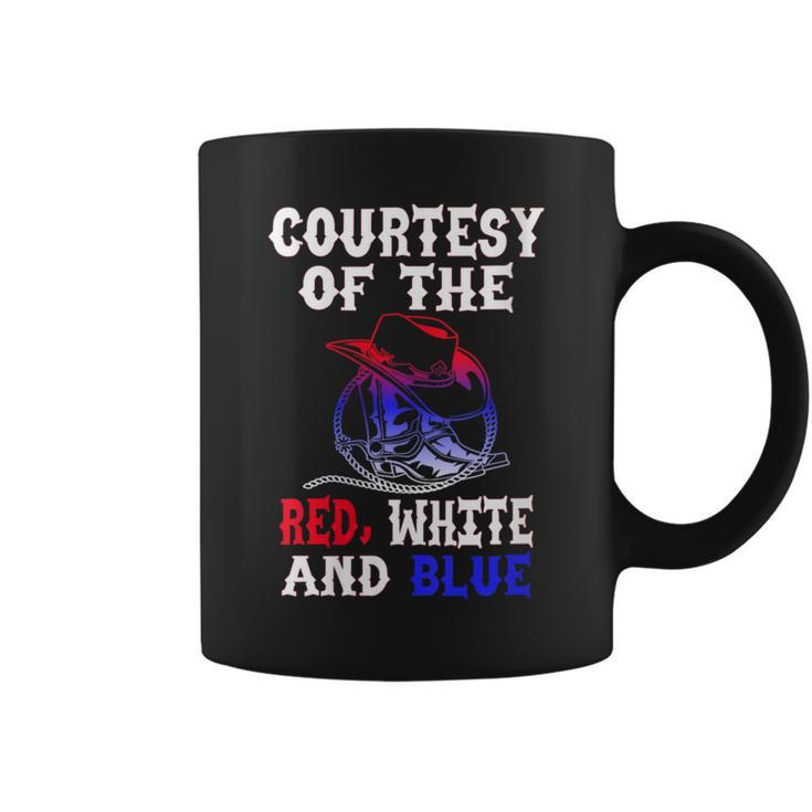 Men's Courtesy Red White And Blue Coffee Mug