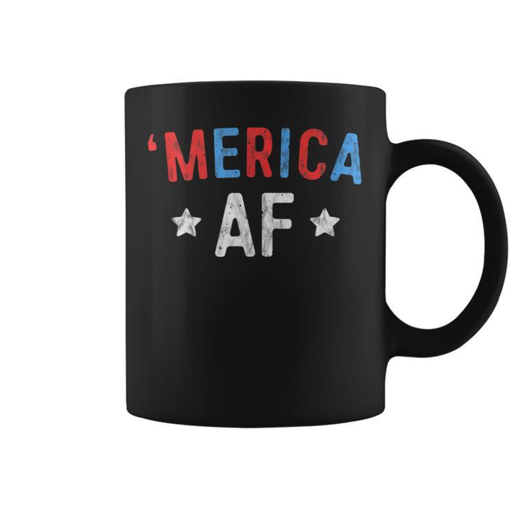 Merica Af Patriotic 4Th July America Freedom Men Coffee Mug