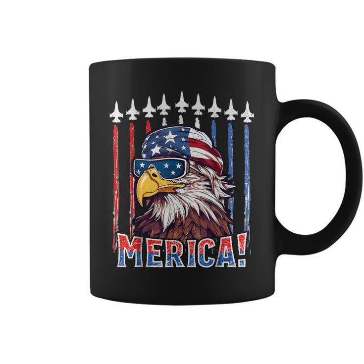 Merica Eagle 4Th Of July Patriotic Freedom Eagle Mullet Coffee Mug