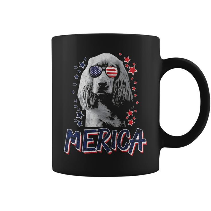 Merica English Cocker Spaniel Dog 4Th Of July Usa Coffee Mug