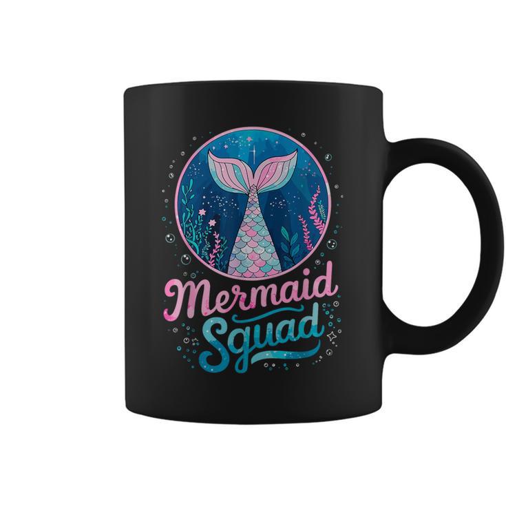 Mermaid Birthday Party Squad Of The Mermaid Coffee Mug