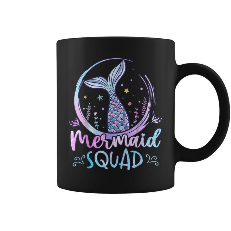 Mermaid Birthday Squad Party Girls Mermaid Coffee Mug