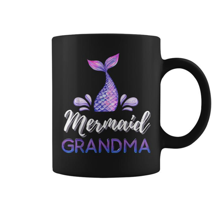 Mermaid Grandma Matching Family Birthday Party Coffee Mug