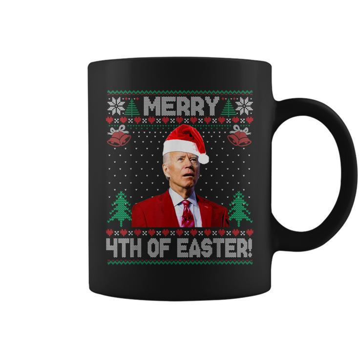 Merry 4Th Of Easter Joe Biden Christmas Ugly Sweater Coffee Mug