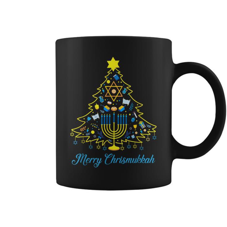 Merry Chrismukkah Christmas Tree Menorah Hanukkah Jewish Coffee Mug