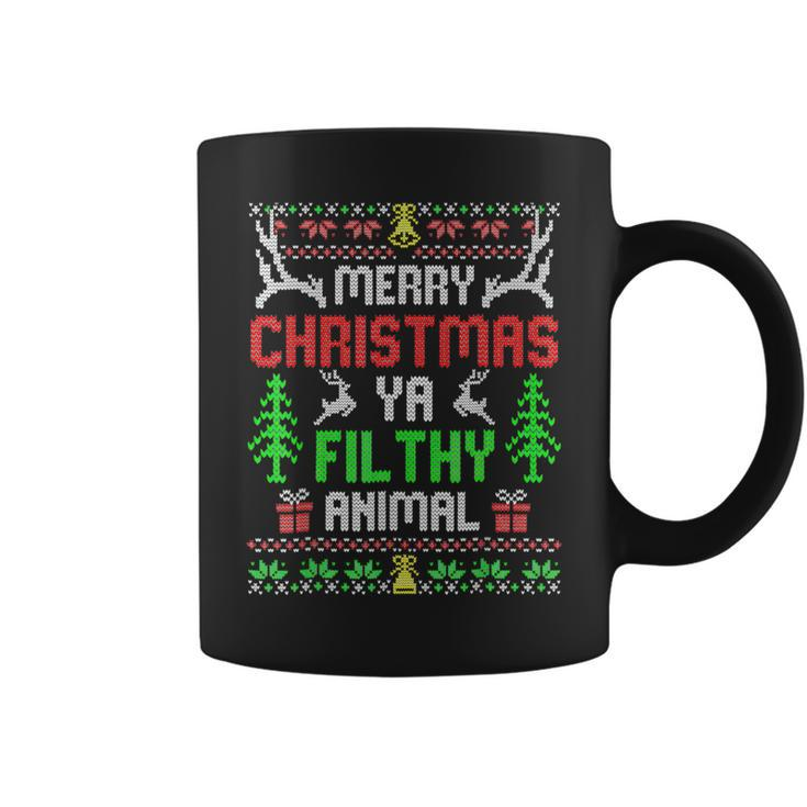 Merry Christmas Animal Filthy Ya Xmas Pajama Coffee Mug
