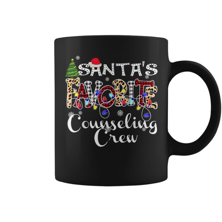 Merry Christmas Santa's Favorite Counseling Crew Coffee Mug