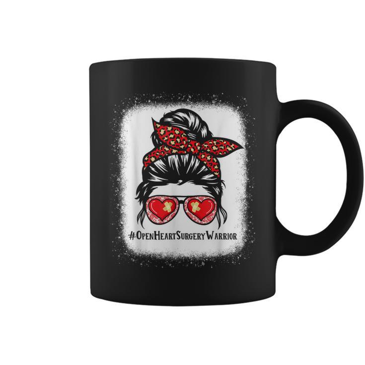 Messy Buns Open Heart Surgery Warrior Recovery Womens Coffee Mug