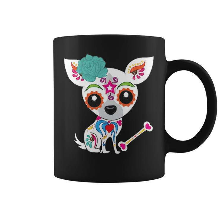 Mexican Sugar Skull Chihuahua Coffee Mug