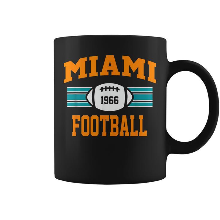 Miami Football Athletic Vintage Sports Team Fan Dark Coffee Mug