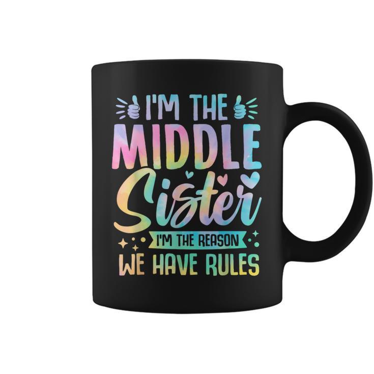 Middle Sister I'm The Reason We Have Rules Matching Coffee Mug