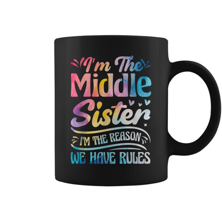 Middle Sister I'm The Reason We Have Rules Matching Coffee Mug